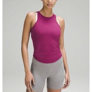 Lululemon Ribbed Modal Silk Twist-Back Yoga Tank